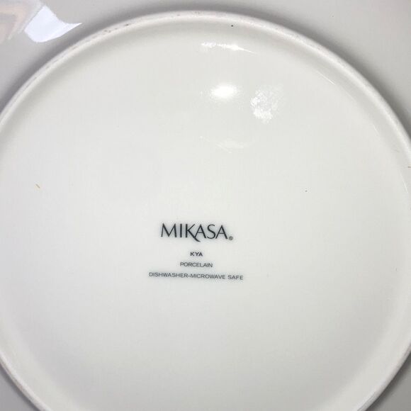 MIKASA Kya Square Dinner Plate White Smokey Gray Purple Blue 10.5 inches - Picture 4 of 7